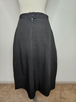 A-line Skirt No Slit -below the knee length Black size 8