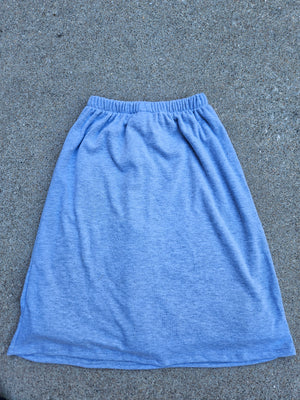 Girls/child Modest Knit Exercise Skort - Medium -Heather Grey