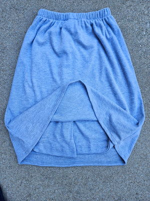 Girls/child Modest Knit Exercise Skort - Medium -Heather Grey