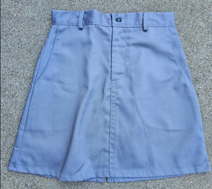Girls Pleated School Uniform Skirt-grey size 6 PLUS (8/10