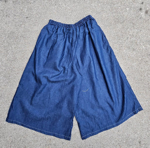 Everyday Activity Culottes - Medium blue Denim Small With Pockets