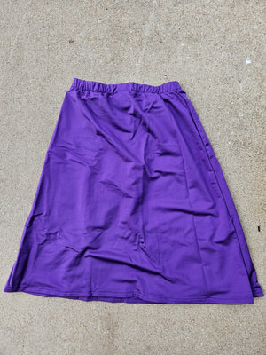 Modest Running swim skort with leggings for Girls XL Purple