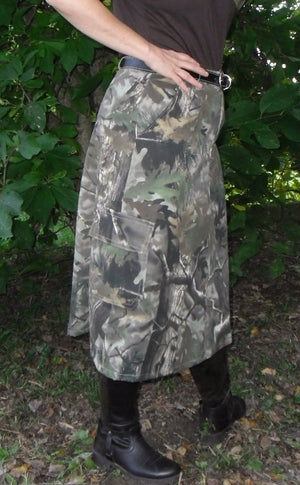Child/Girls camouflage skirt-Child 12 Knee Length