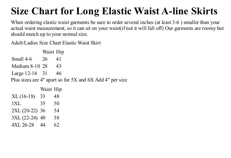 Ladies Maxi Length Twill Skirt