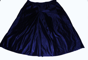Elastic Waist Inverted Box Pleat Culottes In Dazzle -Navy SALE XS-SM
