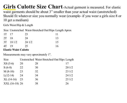 Deltona Christian School PE culottes-Deltona, FL