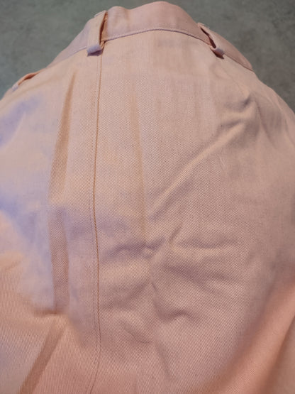Adult Calf Length Pink/peach Denim Skirt Size 12