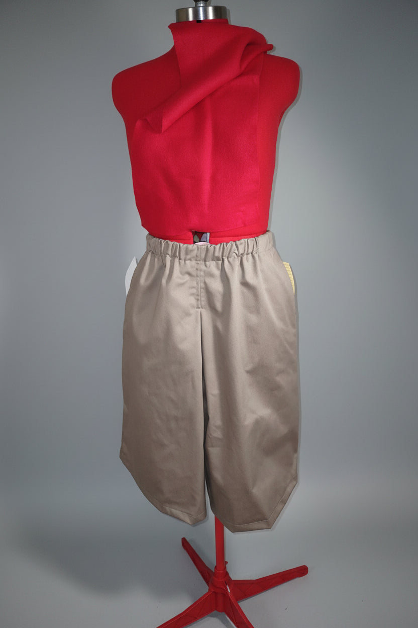 Ladies Inverted Box Pleat Culottes with pockets