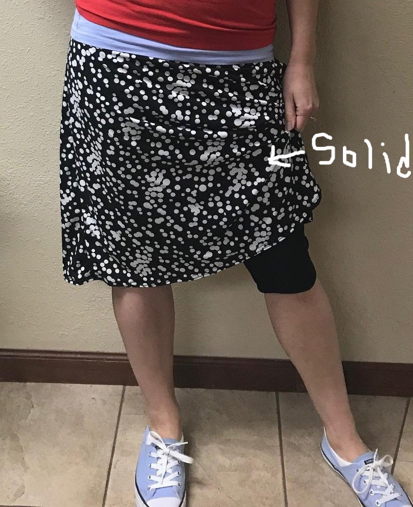Adult Running-workout skort with leggings