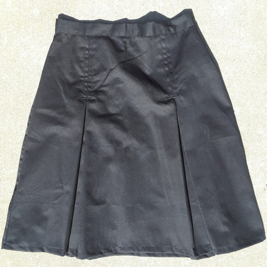 Modest Pleated School Uniform Skirt - Adult Size 10 Navy Twill
