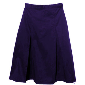 Pleated Uniform Skirt Child Size 8 Navy Twill