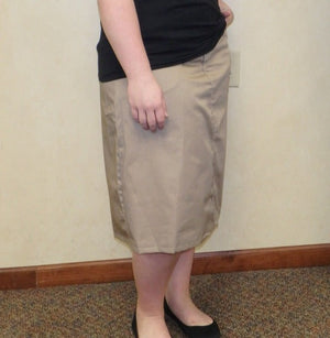 School uniform skirt side view
