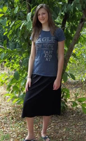 A line Knit Skirt