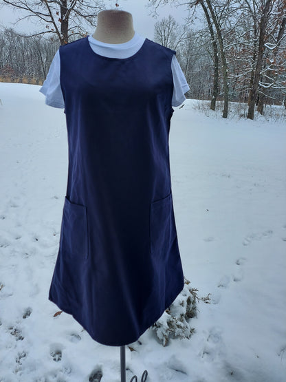 Modest Ladies School Jumper Dress-Below the knee lengths