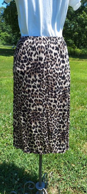 Leopard print skirt-Small