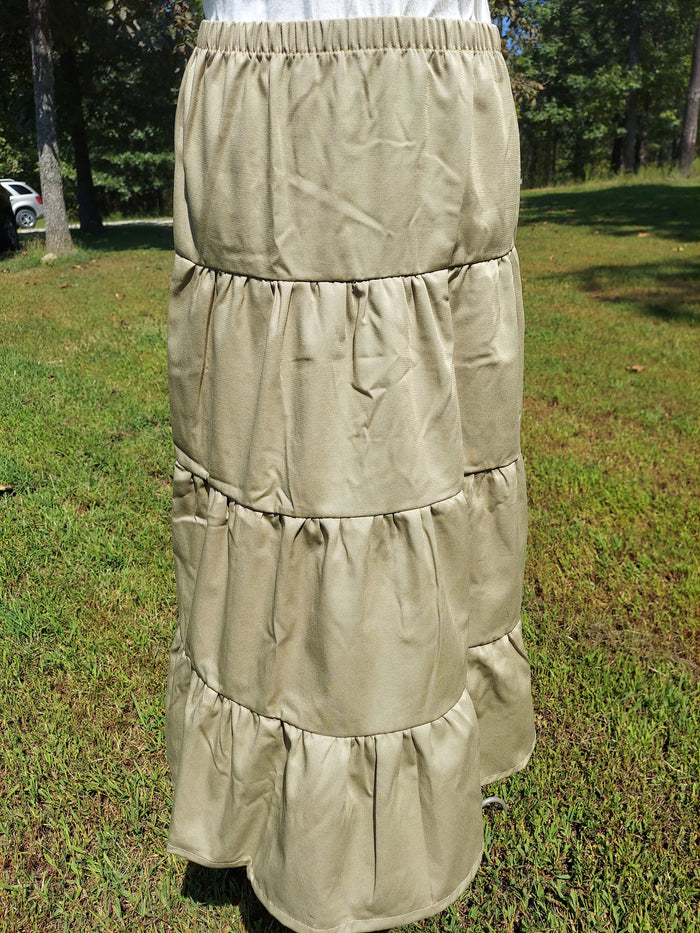 PATTERN for Tiered Twill Prairie Skirt