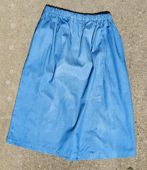 light blue denim cotton