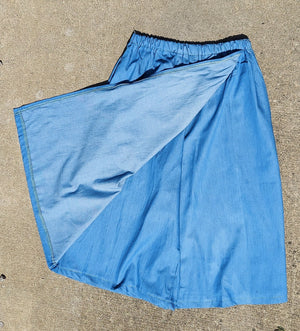 Light blue denim cotton