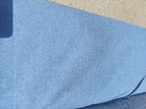 FABRIC 100% denim cotton Chambray 4.5 oz - by the Yard