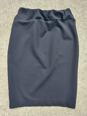 Black Ponti Knit Pencil Skirt size Small