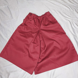 Culottes Box Pleat  - Cranberry Size 6
