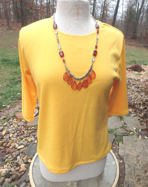 elbow length t-shirt sunflower yellow 