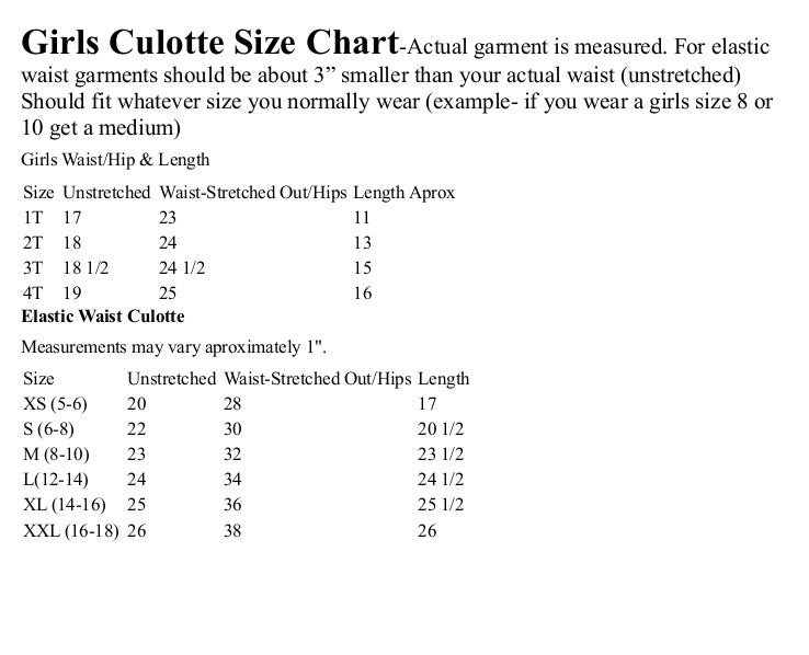 Girls Athletic Skort