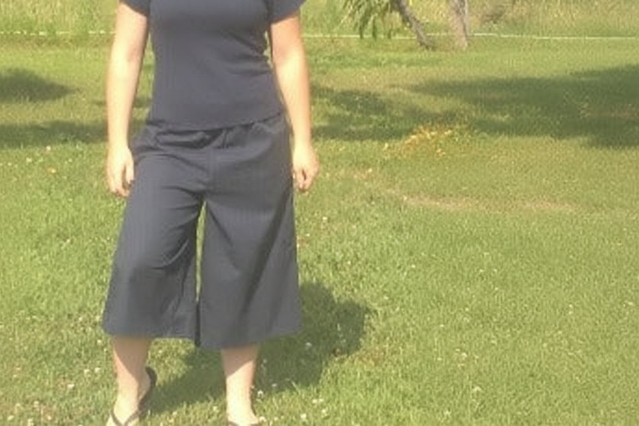 everyday twill modest culottes