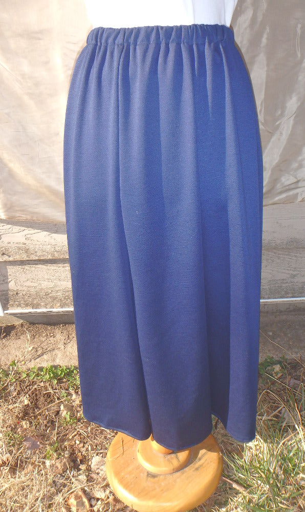 Long Gored Skirt In Ponti Knit-Medium