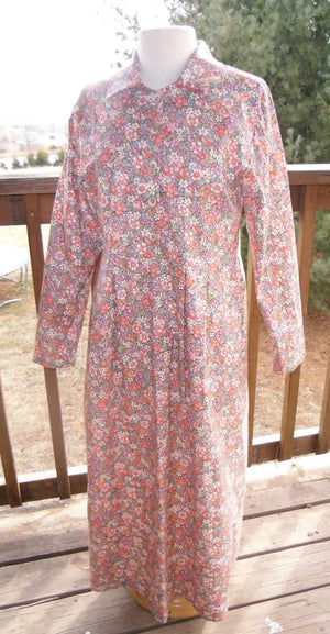 floral top button dress