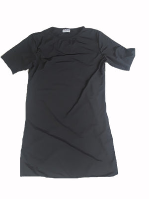 Stretch black knit dress-Medium -