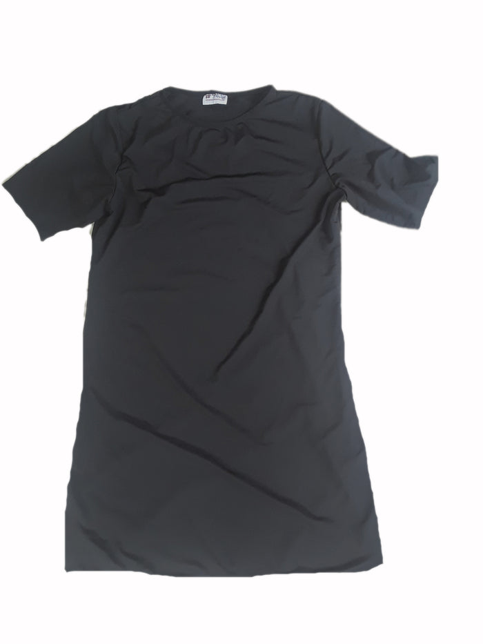 Stretch black knit dress-Medium -
