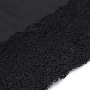 Ruffle Waist A-Line Pleated Patchwork Lace Skirt