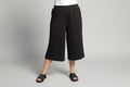 Knit culotte in black