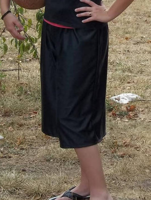 black dazzle gym culotte 