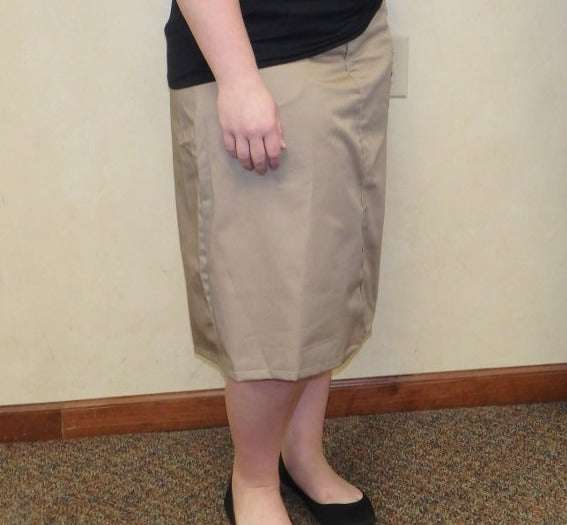 School uniform skirt side view