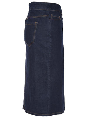 denim pencil skirt