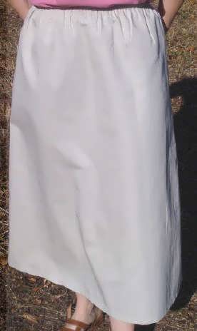 long khaki skirt