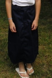 long twill navy school uniform skirt 