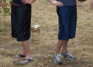 modest dazzle gym culottes