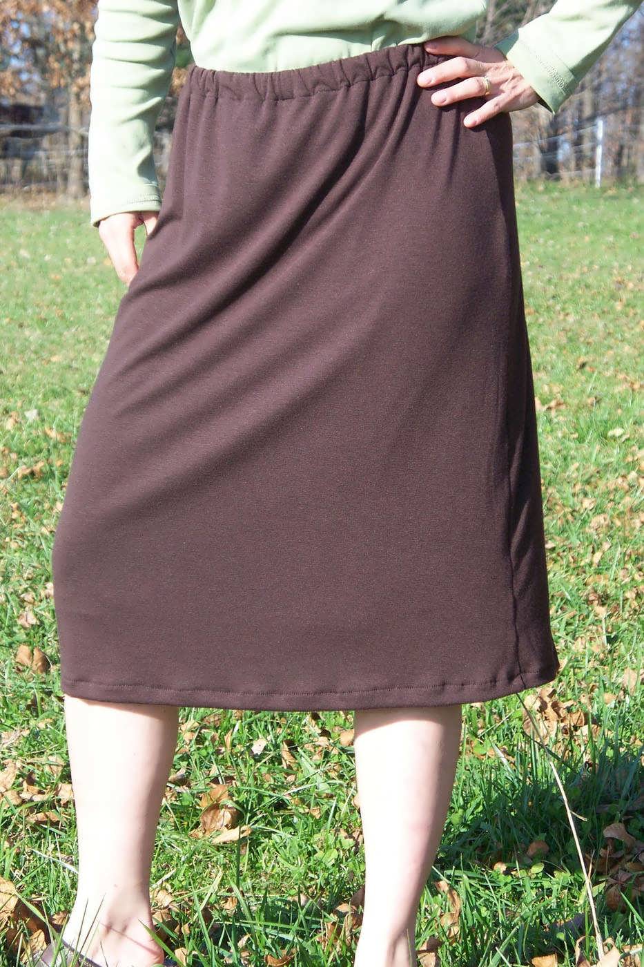 Chocolate Knit Skort