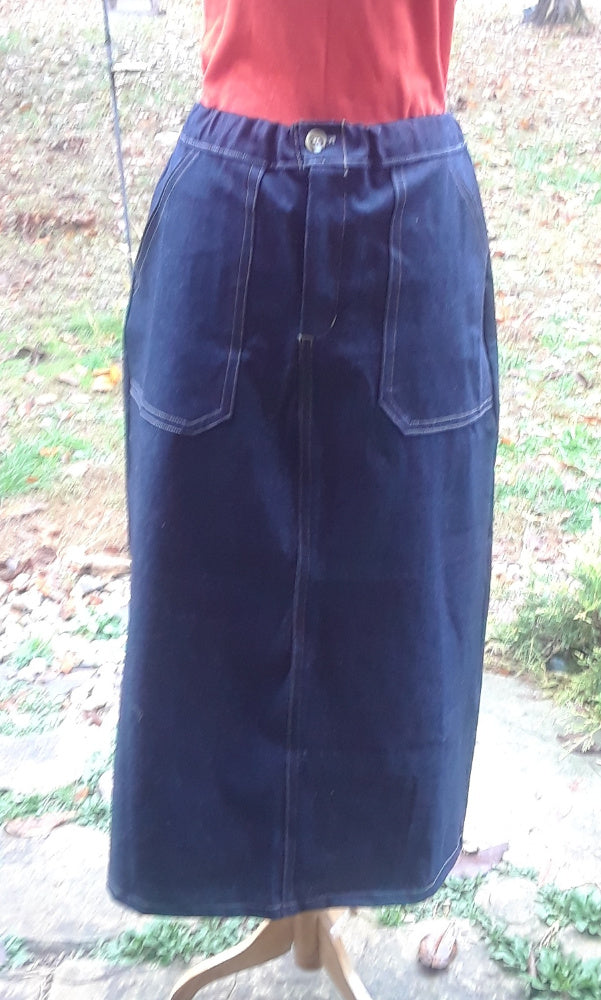 PATTERN for Long Everyday Denim Skirt