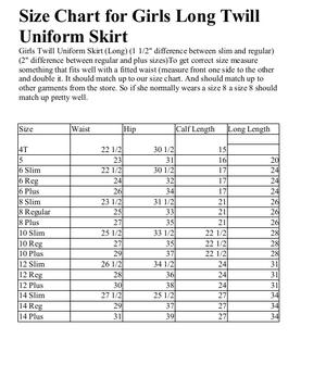 School Uniform Skirt for Acaciawood School in Anaheim, CA-Child Sizes